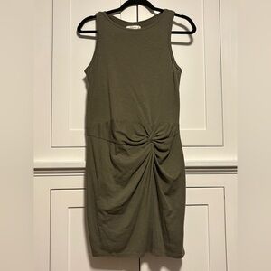 Abercombie & Fitch Olive Green Sleeveless Dress